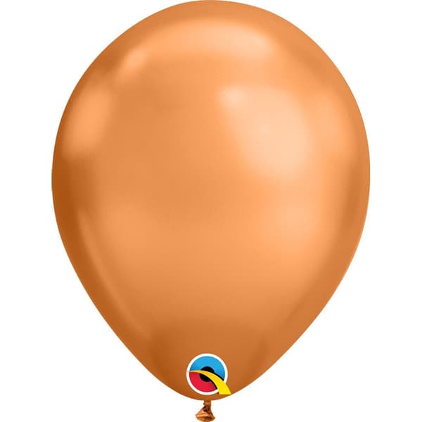Qualatex Latex-krom balloner (pakke med 25) Copper One Size