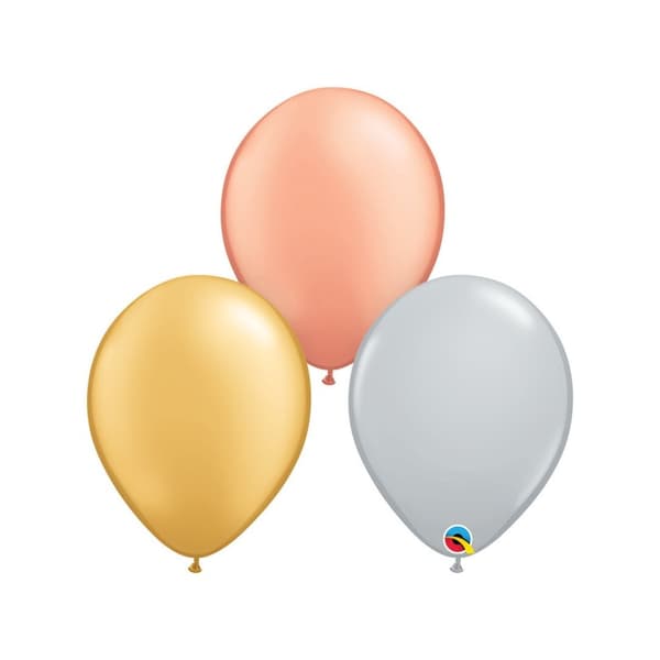 Qualatex Latex Metallic Balloon (Pack of 100)