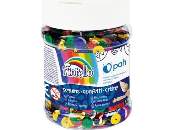 Fiorello Confetti cekiny kółko łamane mix FIORELLO