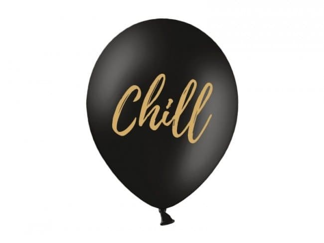 Ballonger Chill Svart, 5-pack