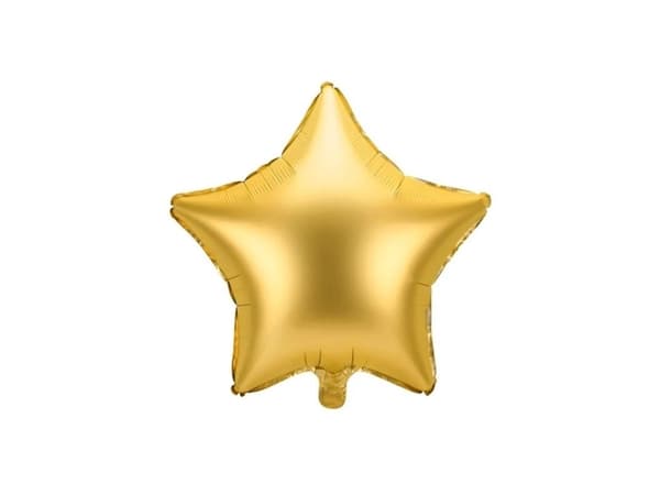 Folieballong Star, guld matt