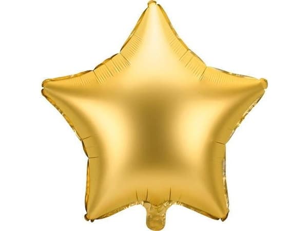 Folio ilmapallo Star, kultainen matta