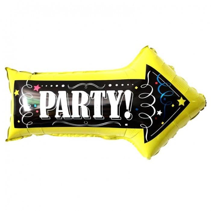 Realmax Arrow födelsedag folieballong