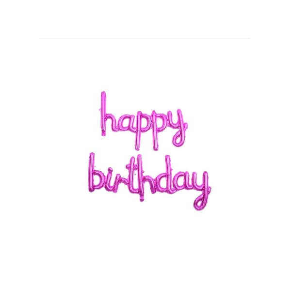 Realmax Script Birthday Foil Balloon Set