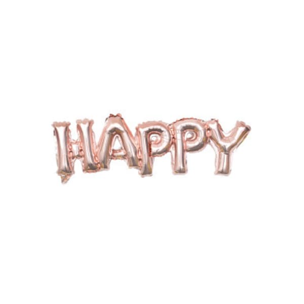 Realmax Hello Script Foil Balloon Rose Gold One Size