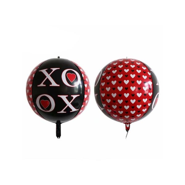 Realmax XOOX Valentine`s Day 4D Balloon Black/Red/White One Size