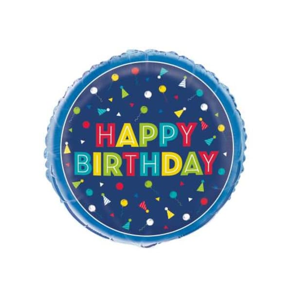 Unique Party Birthday Foil Balloon Blue One Size