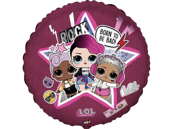 GoDan folio ilmapallo 18" FX - LOL: Born To Be Bad, pakattu paketissa