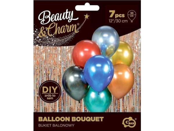 GoDan Beauty&amp;Charm ballongbukett mix 7 färger 30cm BB-MIX7