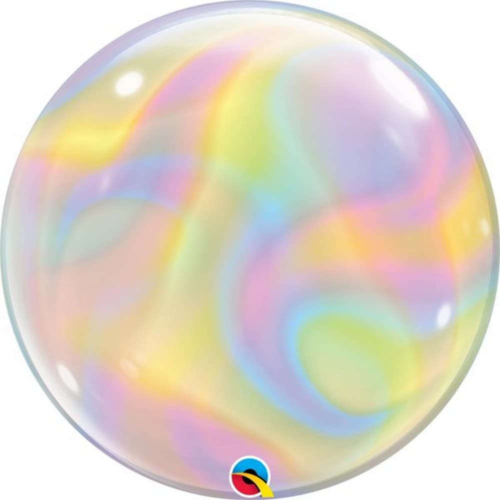 Qualatex Iridescent Swirls Bubble Ballong