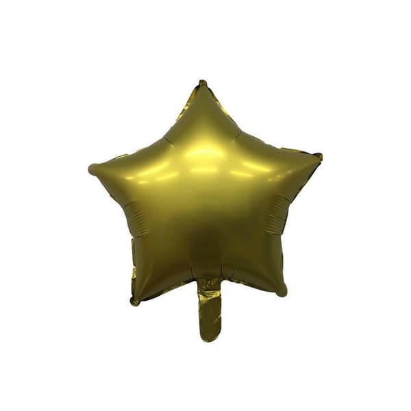 Realmax Stjerne folieballon (pakke med 10) Gold One Size