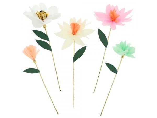 Meri Meri Toppery on Cake One Size Garden Flowers