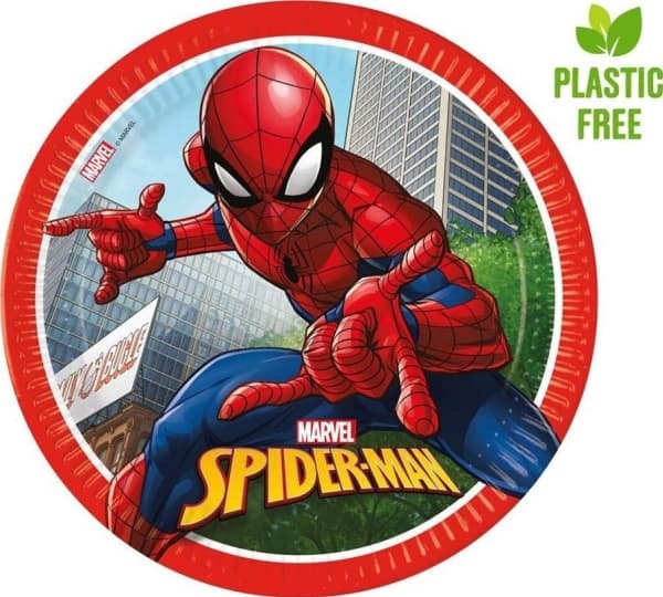 GoDan Papirtallerkener Spiderman 23cm 8stk