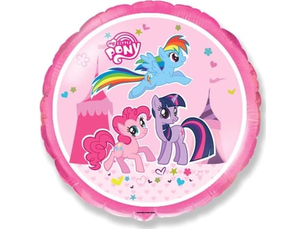 Flexmetal Folieballong 18" FX - "Little Pony" (rund), pakket