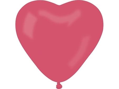 Gemar Pastel HEART ilmapallot painamaton, punainen / 50 kpl.