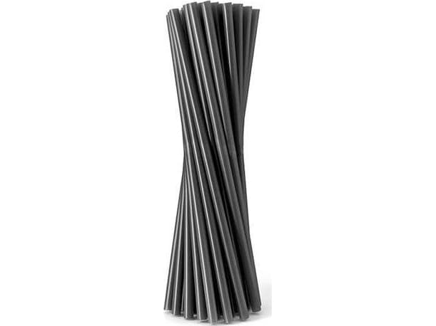 GoDan straws black straight tubes 24 cm 500 pieces universal (26453)