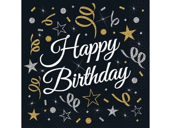 GoDan B&amp;C Happy Birthday pappersservetter 33x33cm 20sz
