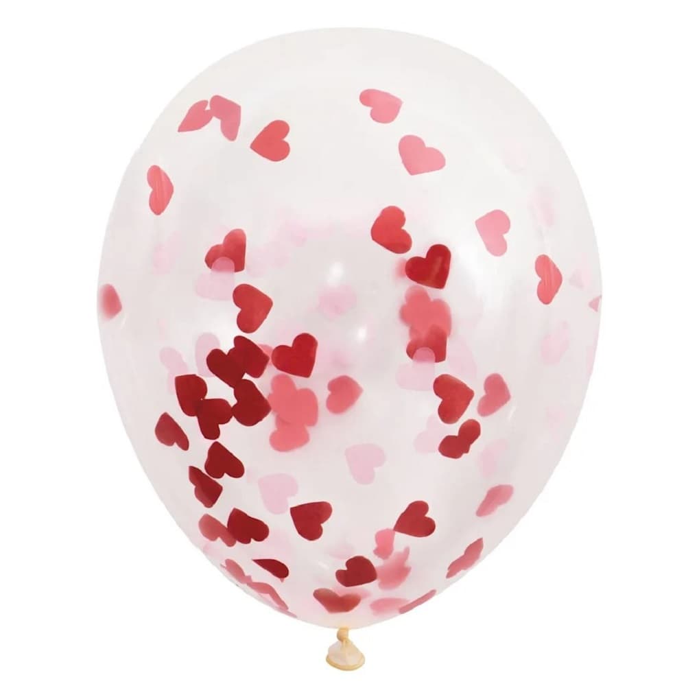 Amscan Latex kärlek Alla hjärtans dag konfetti ballong