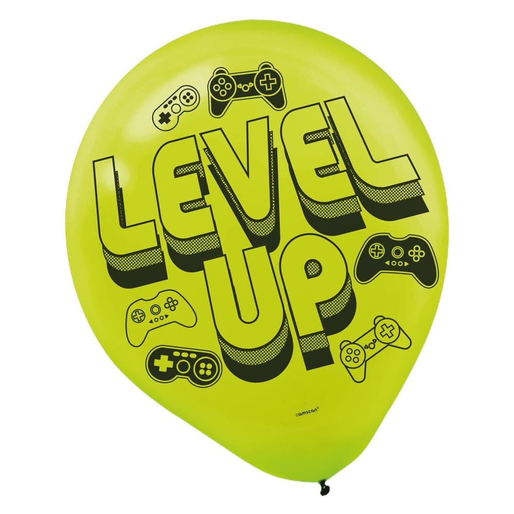 Amscan Level Up latexballonger (6 st)