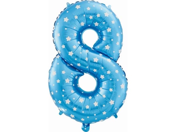 GoDan foliopallo numero 8, sininen, 61 cm, tähdet