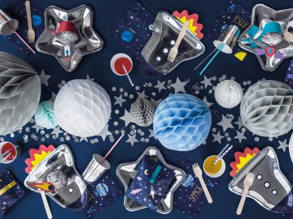 Party Deco tallerkener Space, Rocket, 21,5x29,5 cm, 6 deler universal (36504)