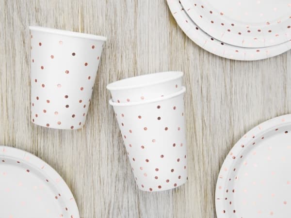 PartyDeco KPP53-008-EU1, 260 ml, Papir, Hvit, 75 mm, 75 mm, 125 mm