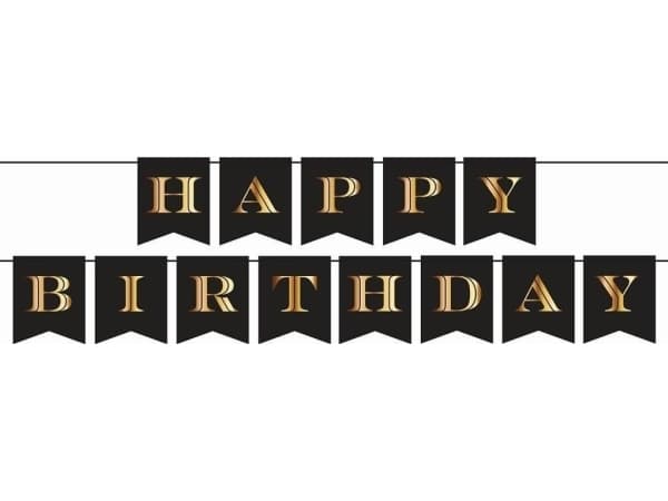 GoDan Girlanda papierowa Happy Birthday 250cm