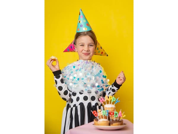 PartyDeco CPP25, Party hat, Flerfarget, 6 stykker, Bursdag, 11 cm, 160 mm
