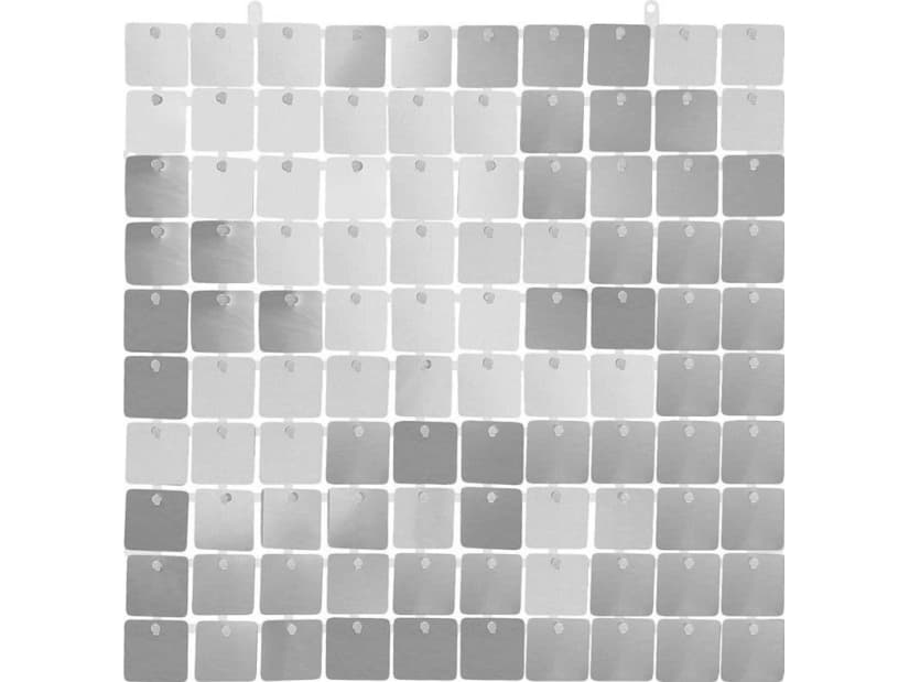 Decorative silver panel 30x30cm