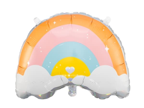 PartyDeco Rainbow, Ilmapallo, Valikoidut värit, Sateenkaari, 400 mm, 550 mm, 50 kpl
