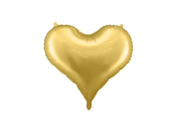 Guld hjerte folieballon
