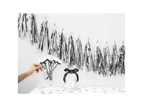 PartyDeco TG1-018M-KARTON, Garland, Hopea, 1,5 m, 50 kpl