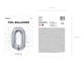 Miniatyrbild 3 av 5: PartyDeco FB1M-0-018, Leksaksballong, Folie, Silver, Monokromatiskt, Universal, Universal