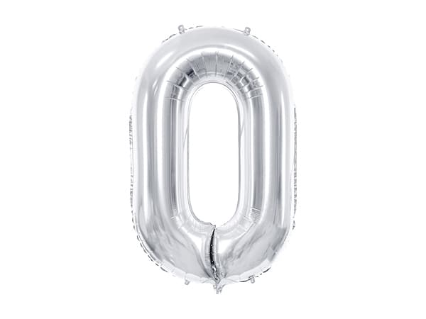 PartyDeco FB1M-0-018, Leksaksballong, Folie, Silver, Monokromatiskt, Universal, Universal