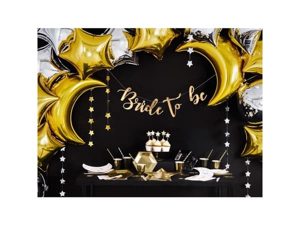 Party Deco Garland banner Stjerner gull - 360 cm - 1 stk universal