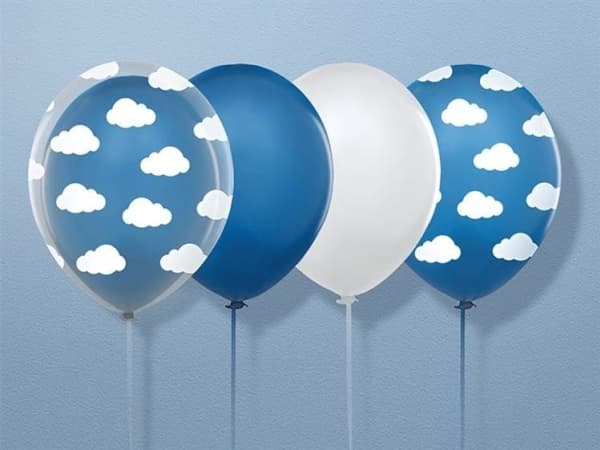 Party Deco Clouds ilmapallo, pastellinsininen, 30 cm, 50 kpl yleismaailmallinen