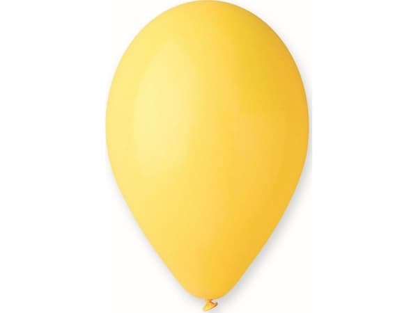 Gemar Pastellballonger Gul, G110, 30 cm, 100 stk.