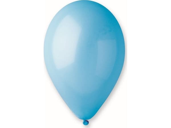 Gemar Pastellblå ballonger, G120, 33 cm, 50 stk.