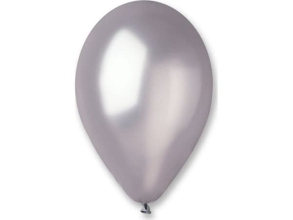 Gemar Sølv metalliske ballonger, GM120, 33 cm, 50 stk.