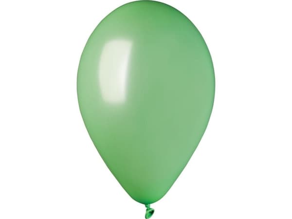 Gemar metalliset mintunvihreät ilmapallot, GM90, 25 cm, 100 kpl.