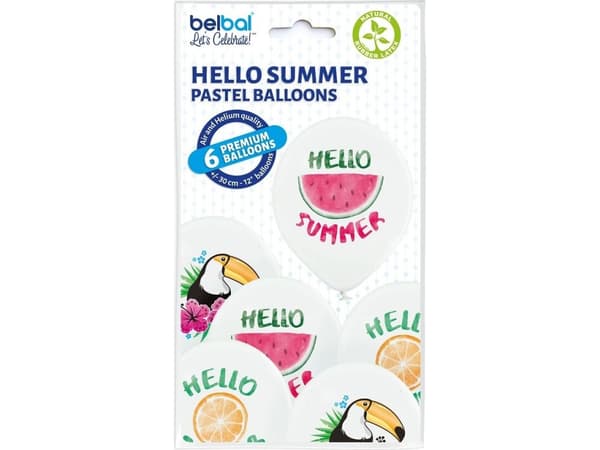 Belball Balony D11 Hello Summer, 6 szt.