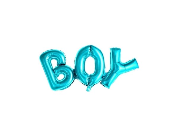 PartyDeco FB8M-001, Toy balloon, Kalvo, Sininen, Juhlateema, Kirjain, Englanti