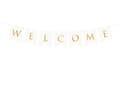 Miniatyrbilde 1 av 5: PartyDeco GRL70-008-KARTON, Vimpler, Gull, Hvit, Bryllup, 950 mm, 150 mm, 130 mm