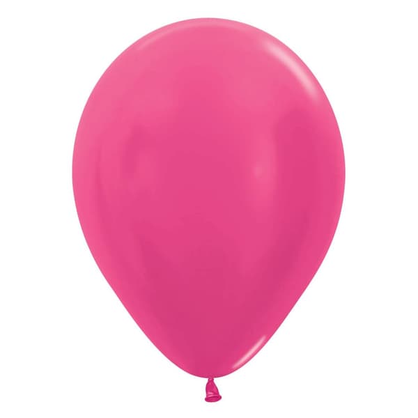 Amscan Sempertex latex metallic balloner (pakke med 100) Fuchsia One Size