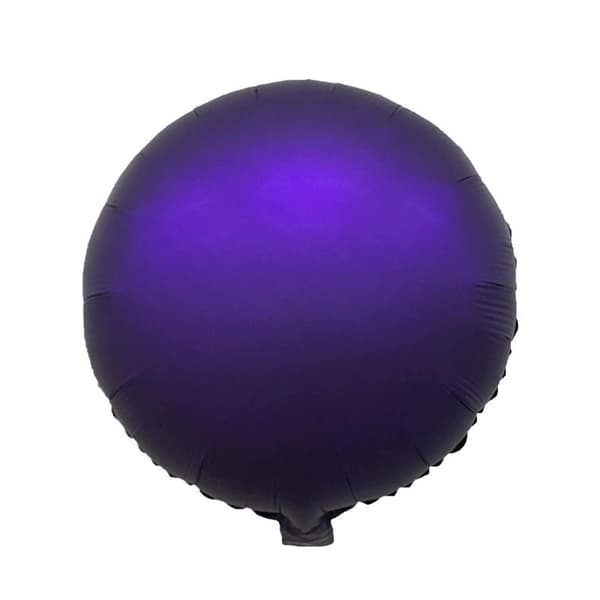 Realmax Round Foil Balloon (Pack of 10) Purple One Size