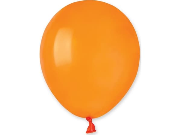 Gemar Pastellballonger Oransje, A50, 13 cm, 100 stk.