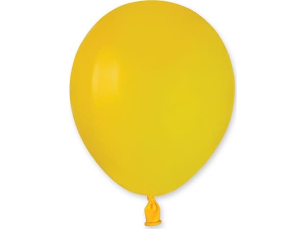 Gemar Pastellgula ballonger, A50, 13 cm, 100 st.