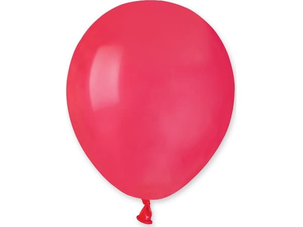 Gemar Pastellballonger Rød, A50, 13 cm, 100 stk.
