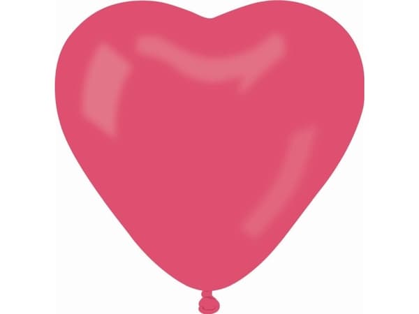 Gemar Pastel HEART LARGE ilmapallot - punainen / 50 kpl.