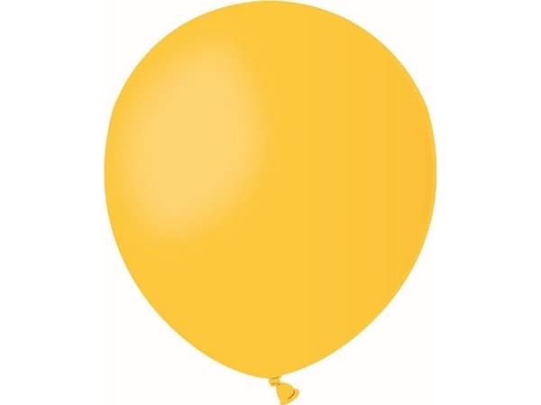Gemar Pastellballonger Mørk gul, A50, 13 cm, 100 stk.